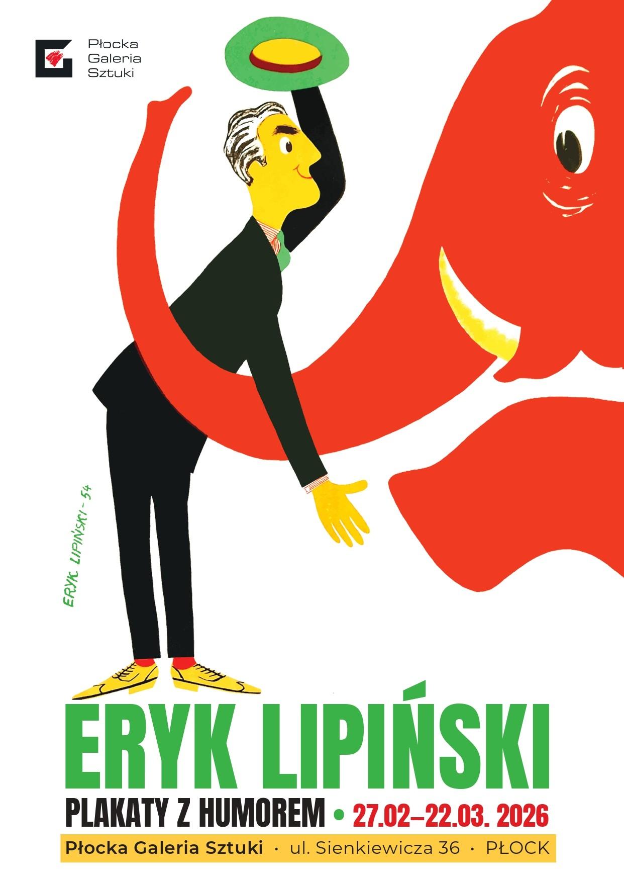 3. 27.02.2026 – wernisaż wystawy Eryk Lipiński – plakaty z humorem