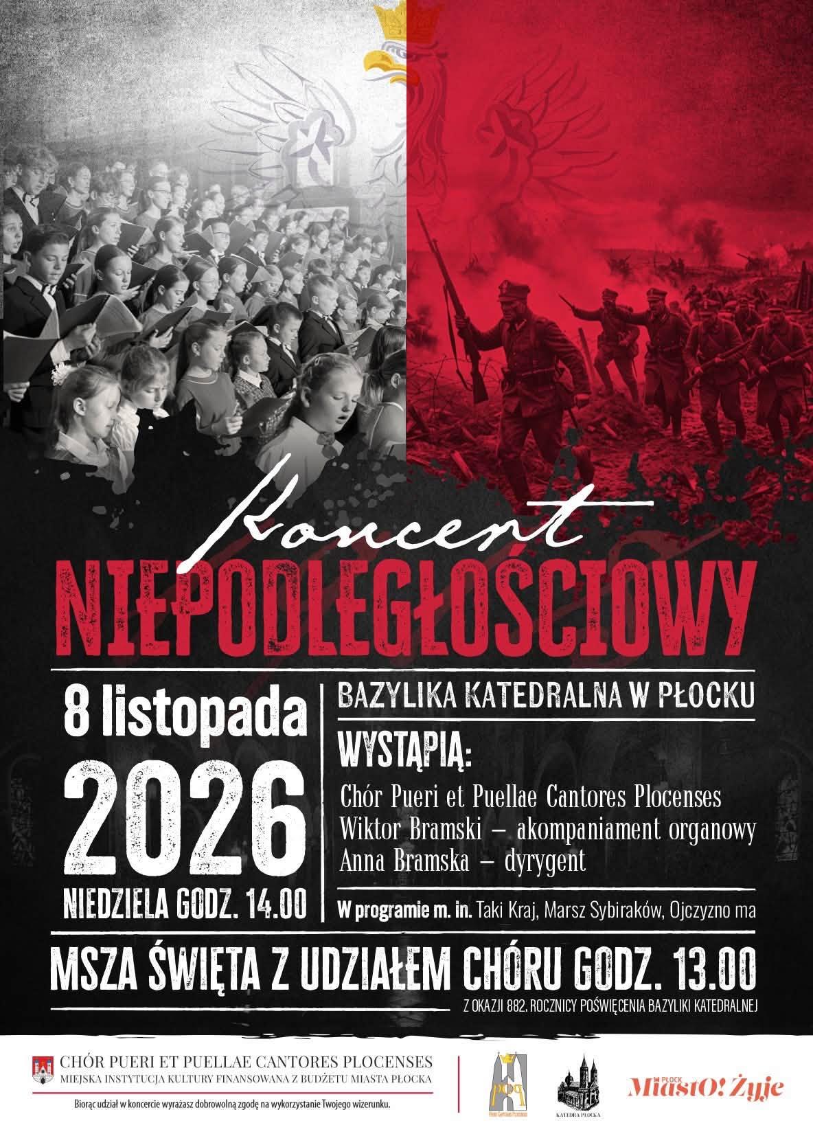 KONCERT NIEPODLEGŁOŚCIOWY w Bazylice Katedralnej